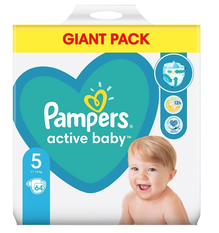 Pampers Active Baby diapers