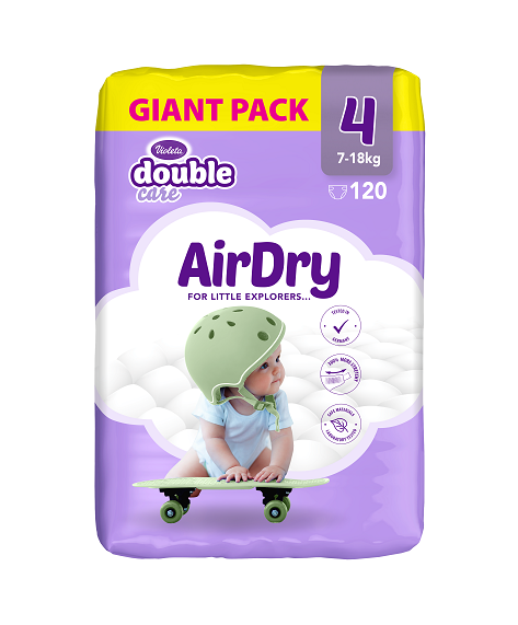 Violeta Double Care AirDry pelene 4 120kom