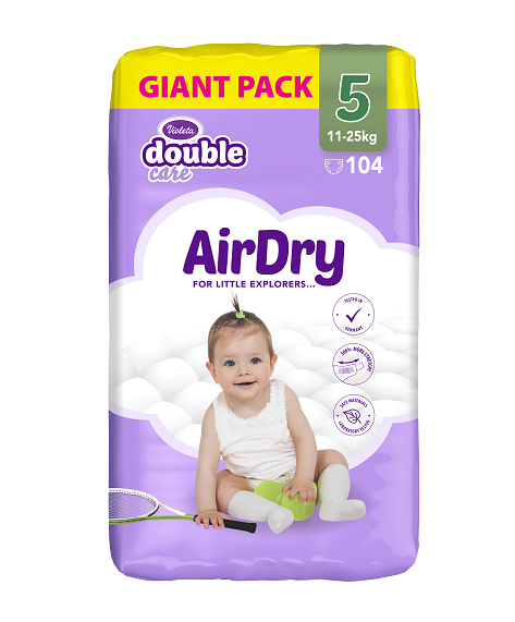 Violeta Double Care AirDry pelene 5 104kom