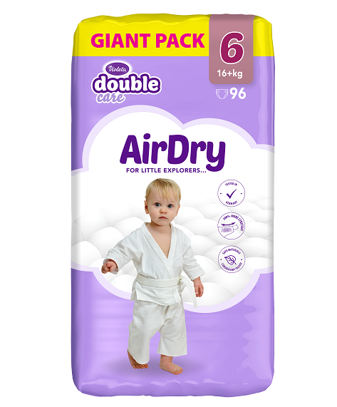 Violeta Double Care AirDry pelene 6 96kom