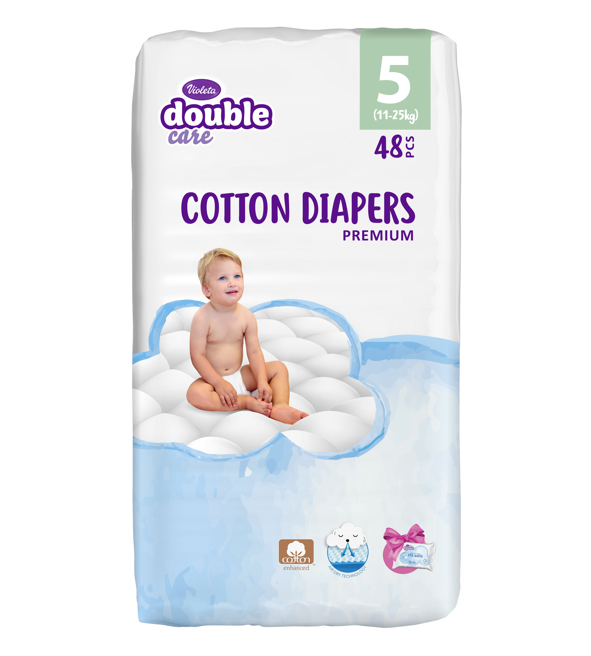 violeta double care pamuk 5 junior pakovanje 