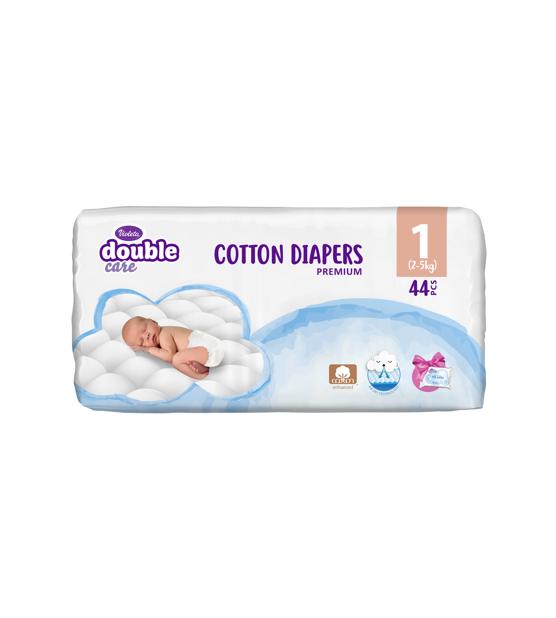violeta double care pamuk 1 pakovanje 