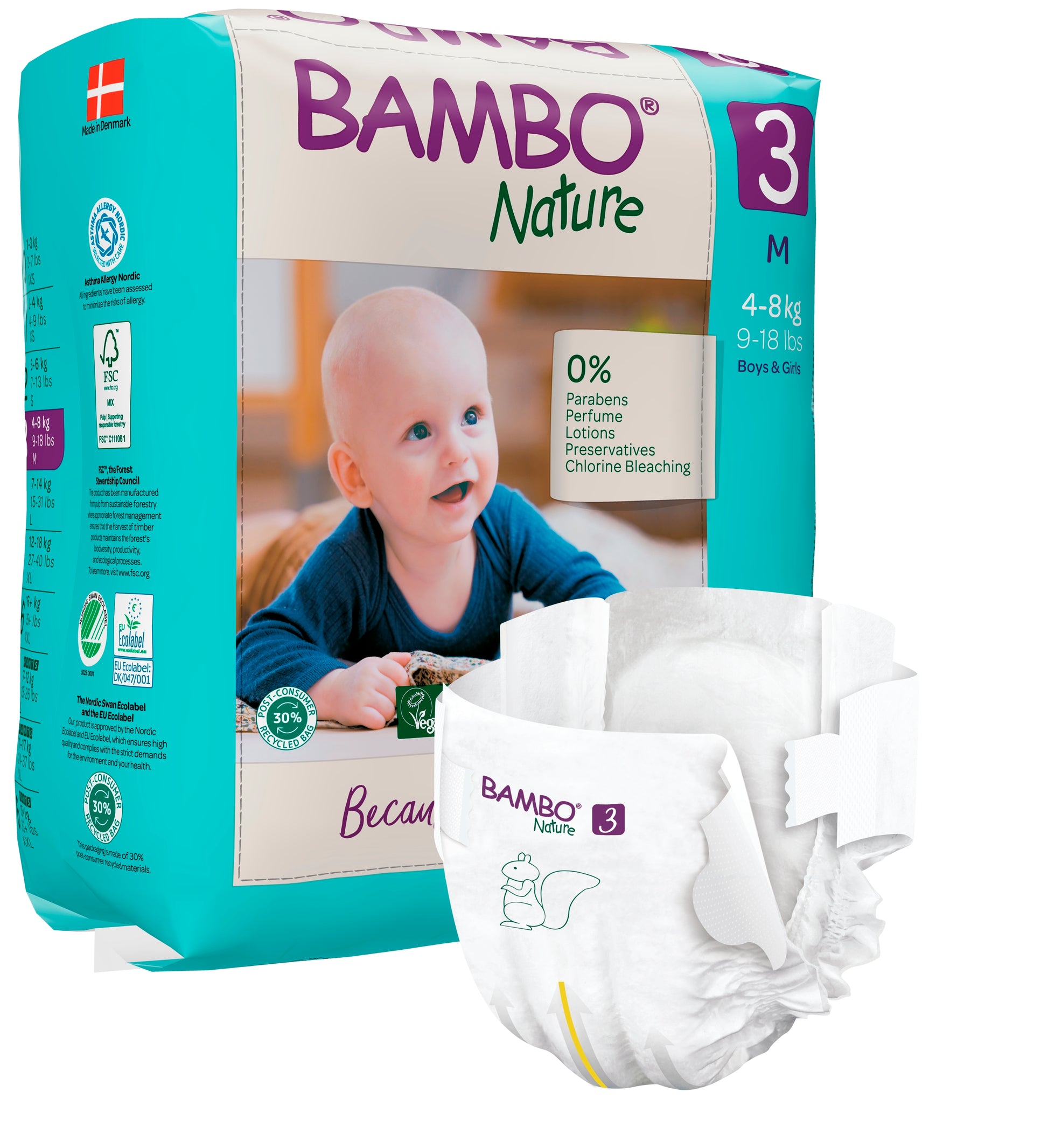 bambo nature pelene malo pakovanje velicina 3