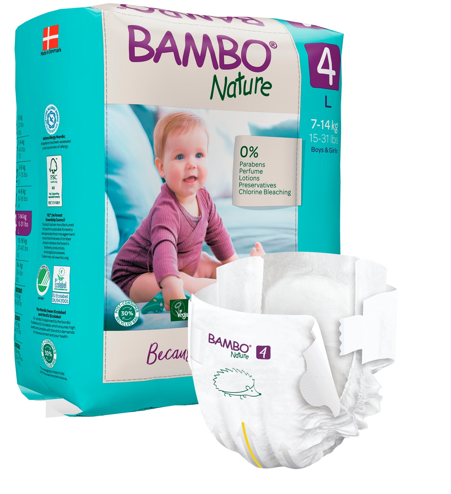 bambo nature pelene malo pakovanje velicina 4