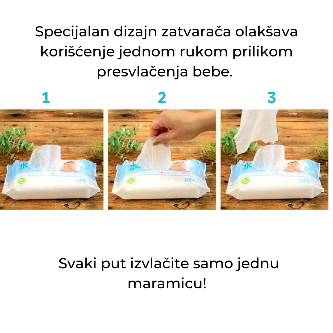 LEC 99,99% Pure Water vlažne maramice