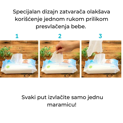LEC 99,99% Pure Water vlažne maramice