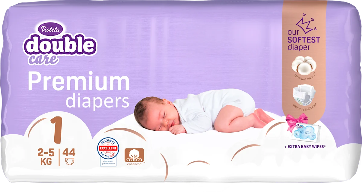 Violeta Double Care Premium Cotton pelene