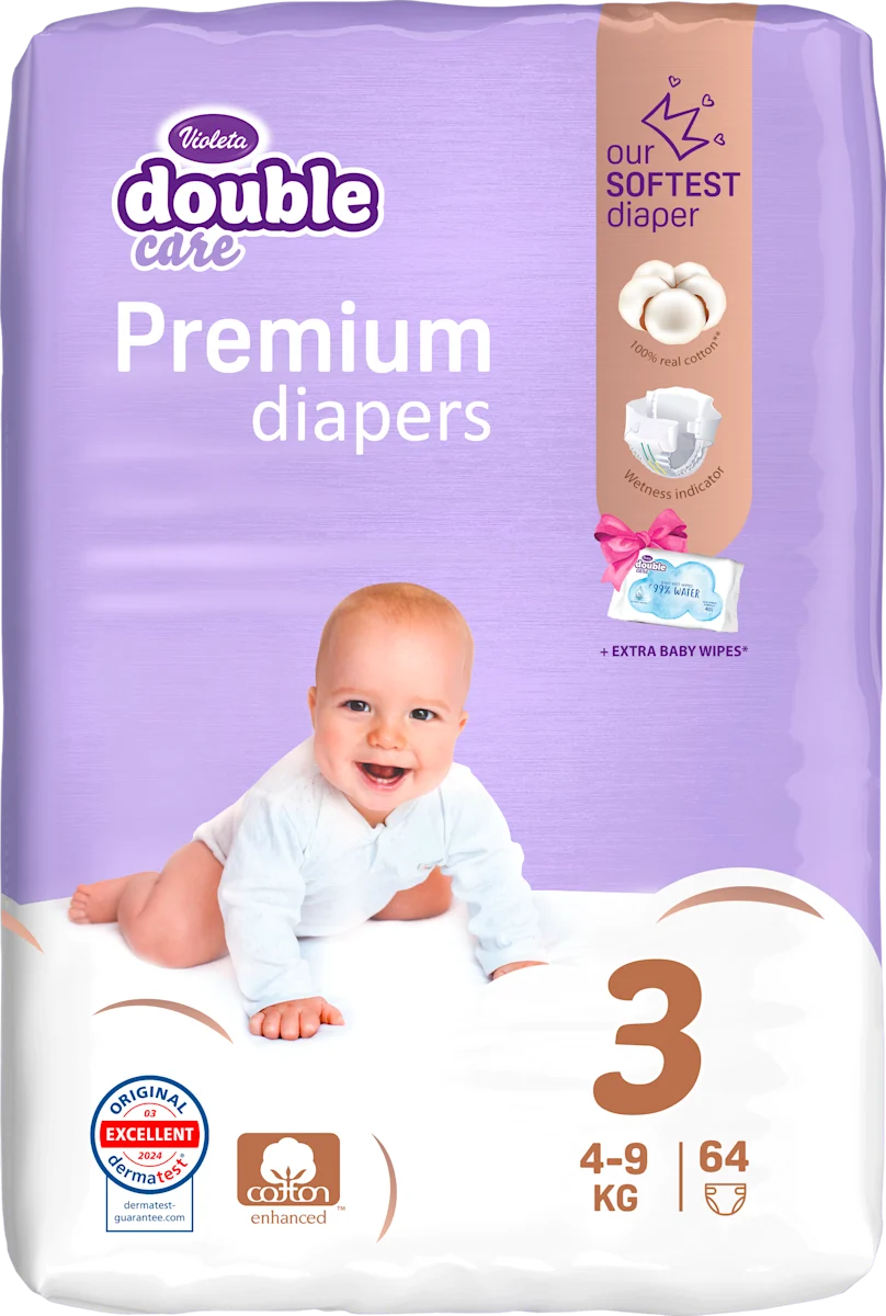 Violeta Double Care Premium Cotton pelene