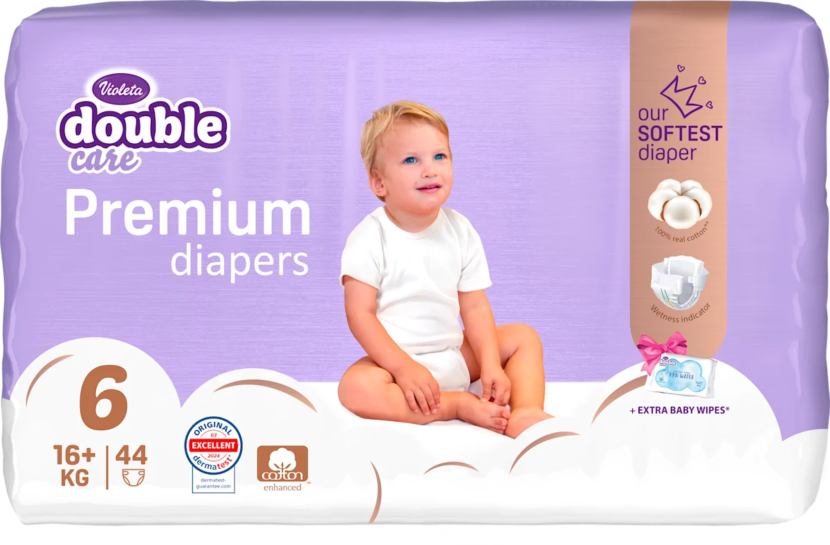 Violeta Double Care Premium Cotton pelene